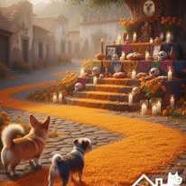 Perros contentos en Grand Albergo